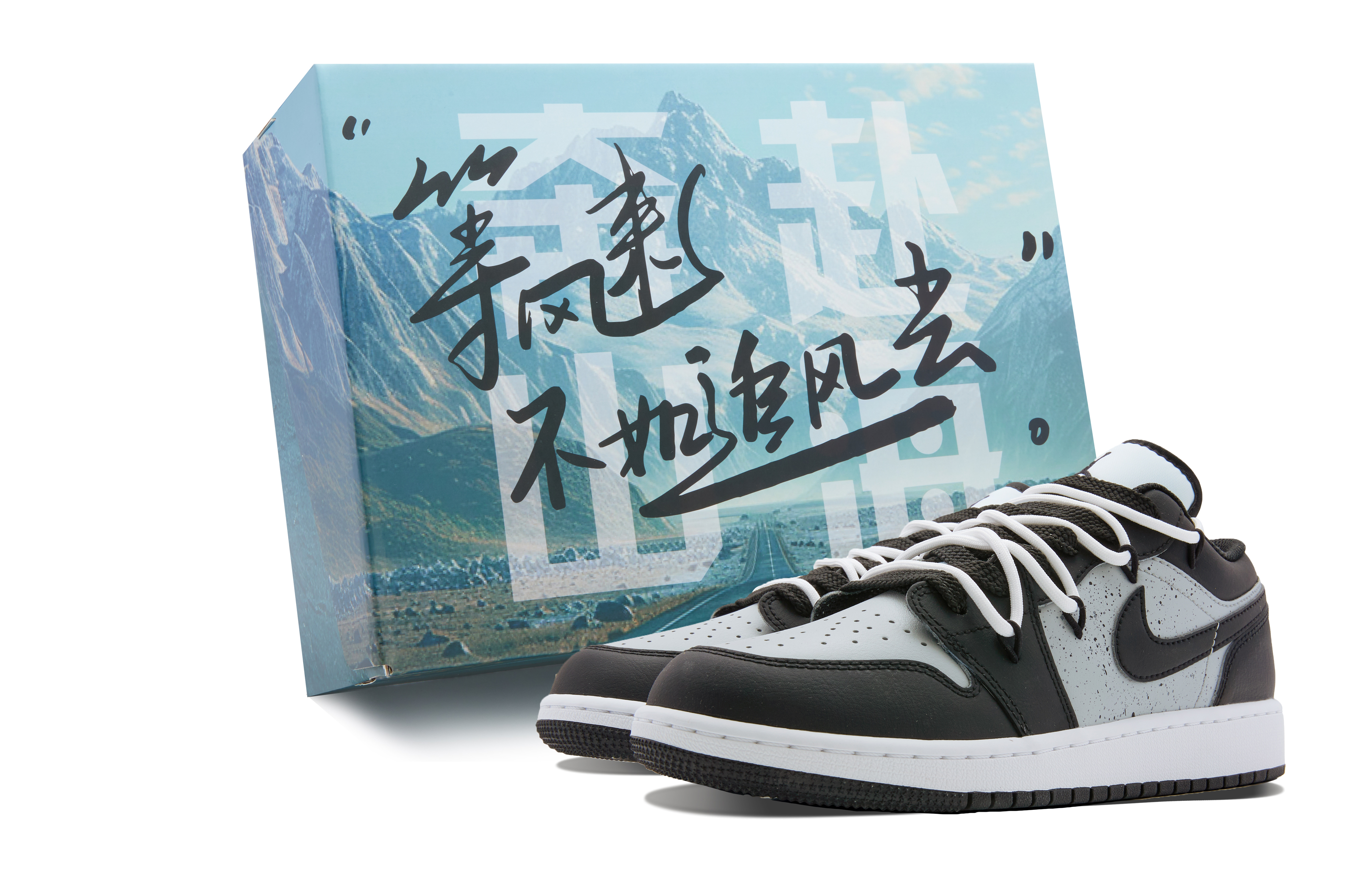 

Jordan Баскетбольные кроссовки Air 1 Low с низкой амортизацией, винтажные, мужские, черно-серые