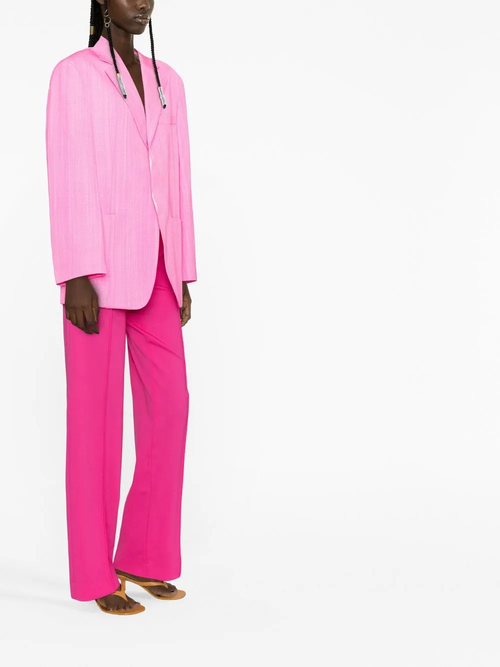 Однобортный пиджак La Veste D'Homme JACQUEMUS, розовый — фото 4