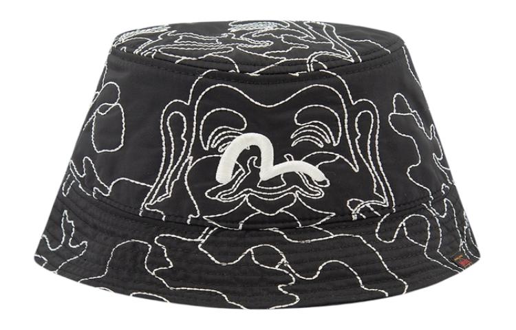 

EVISU Хлопковая панама унисекс черная, Black