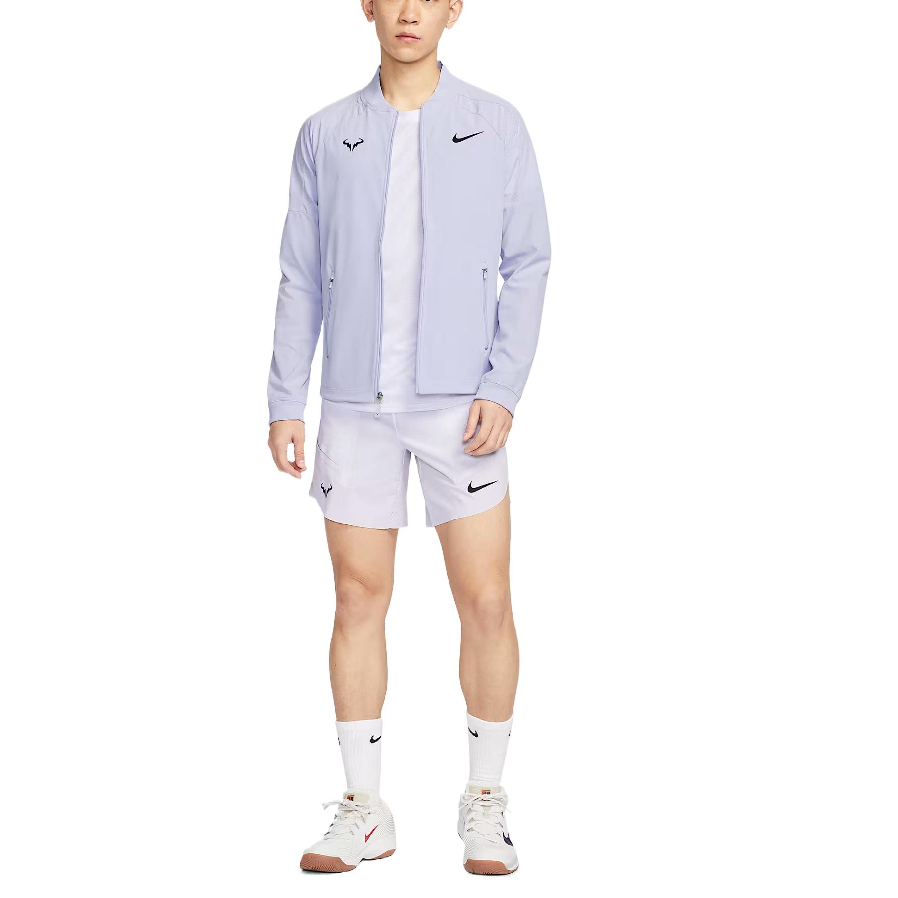 Nike Мужская куртка Dri FIT Rafa светло-фиолетового цвета, Light Purple — фото 4