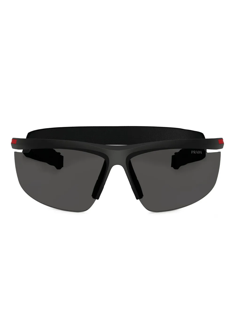 

Солнцезащитные очки-маска Prada Linea Rossa, черный