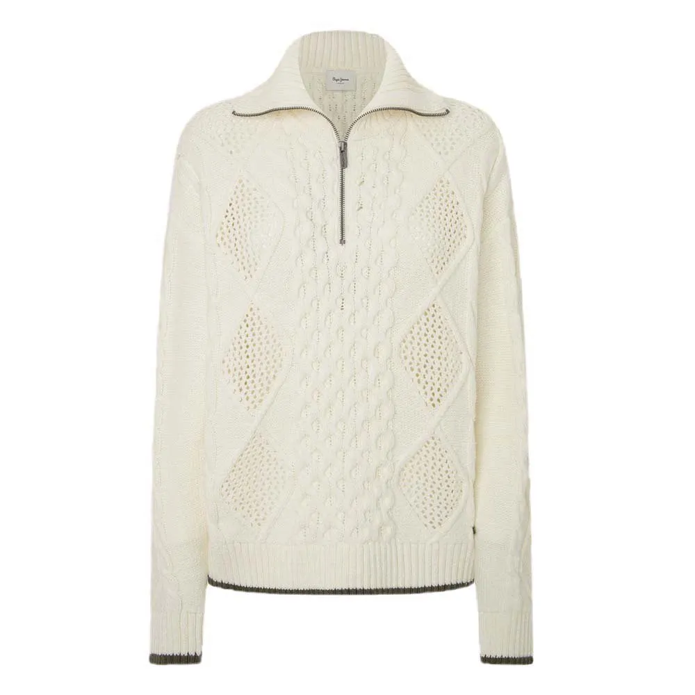 

Свитер Pepe Jeans Hada half zip, бежевый