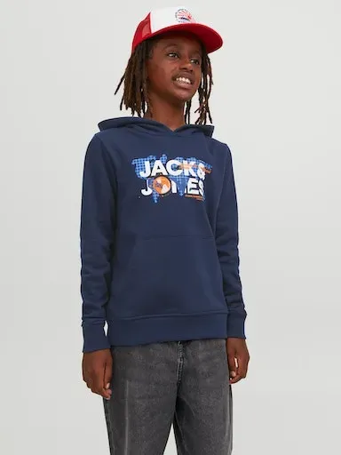 

Детская толстовка с капюшоном Jack & Jones "JCODUST SWEAT HOOD SN JNR" Jack & Jones Junior, синий