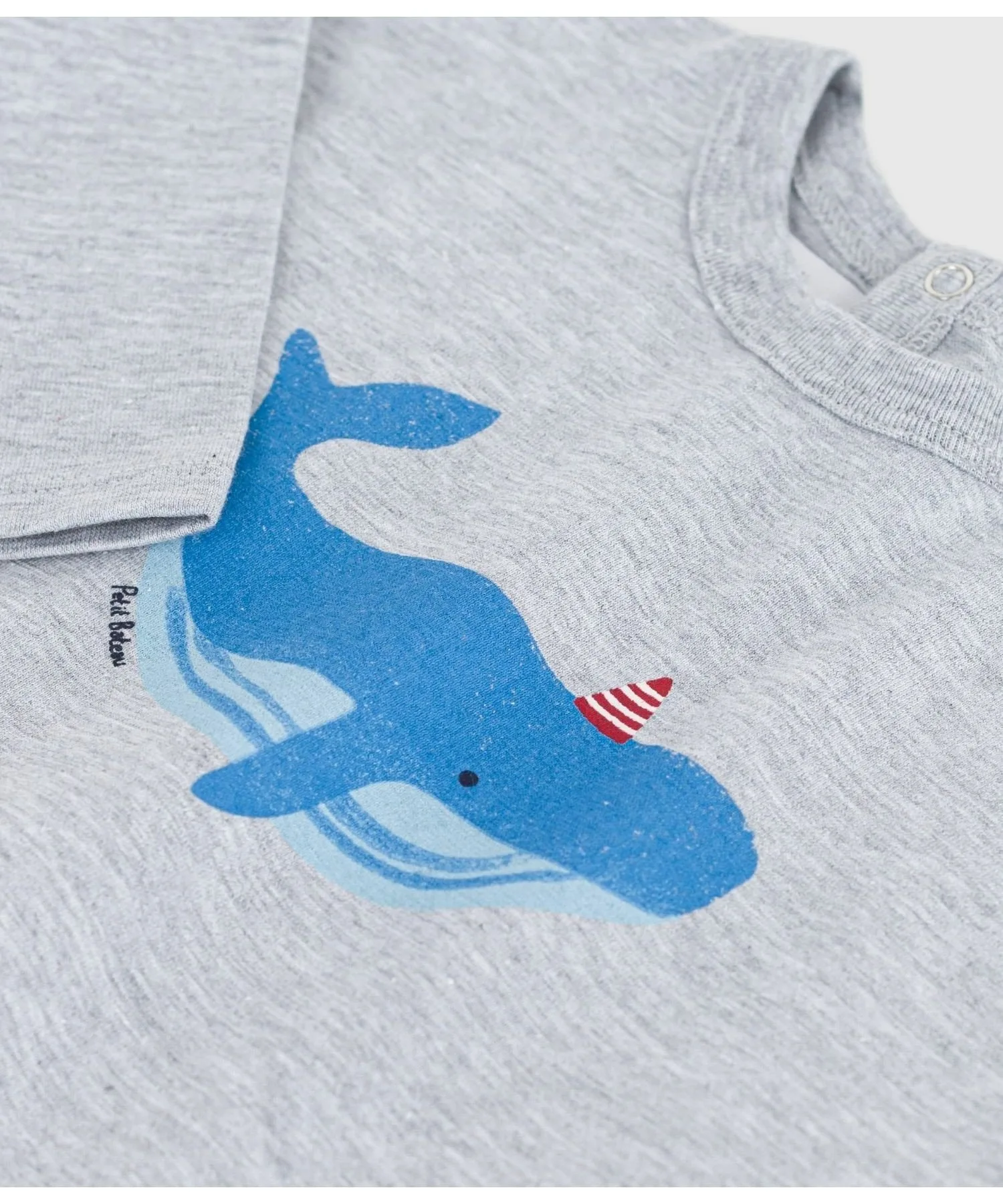 Футболка с длинными рукавами PETIT BATEAU, Gray — фото 3