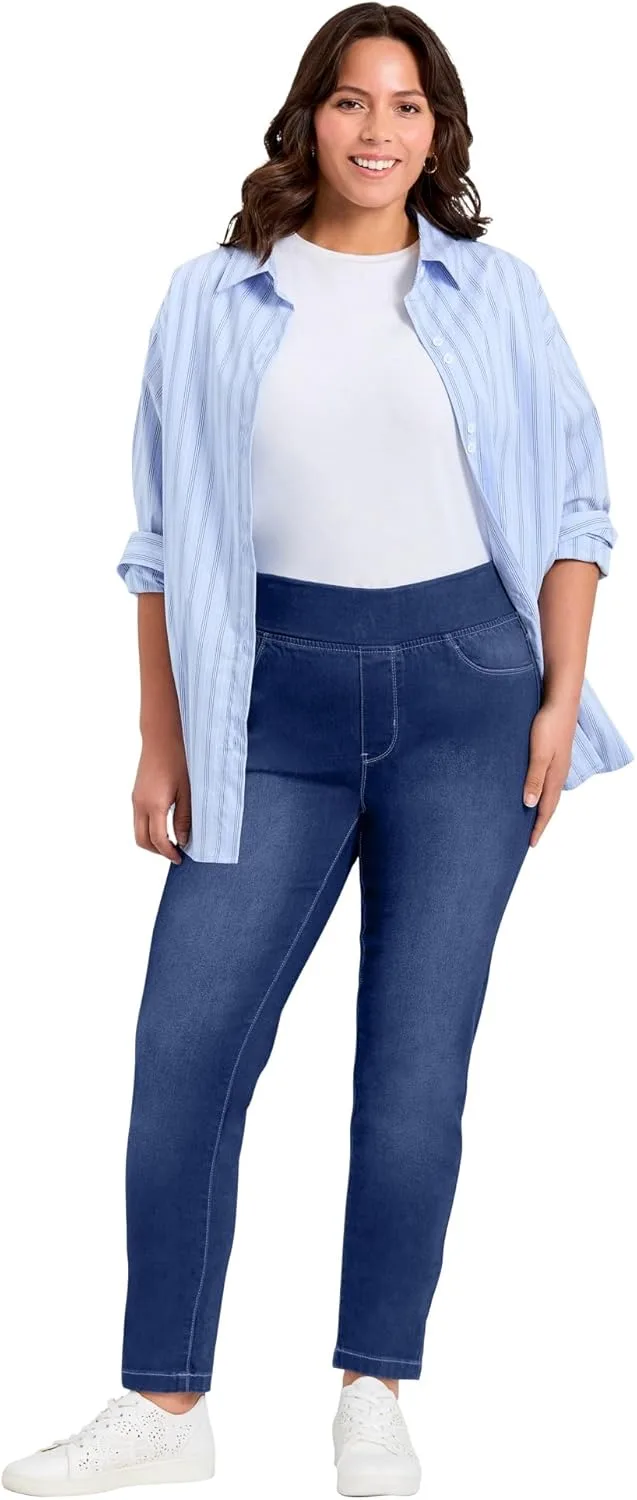 

Женские джинсы Avenue Plus Size Butter Denim Pull-On High Rise