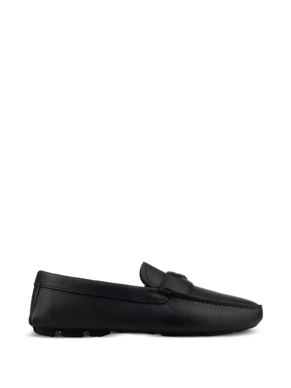 Лоферы с логотипом Prada, черный