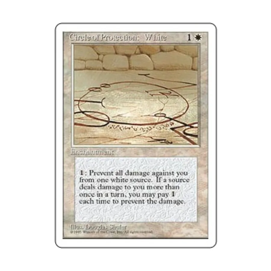 

CCG Круг защиты: Белый (С), MTG - 4th Edition