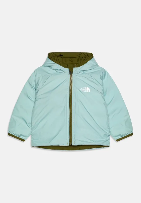 Детская двусторонняя зимняя куртка унисекс с капюшоном perrito The North Face, Forest Olive — фото 3