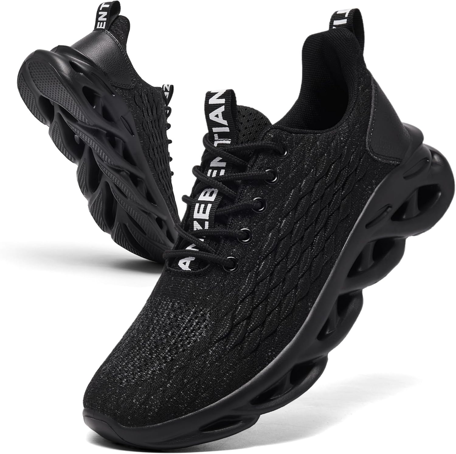 

Мужские кроссовки для бега, ходьбы и тенниса, легкие и дышащие Tianzeben, черный