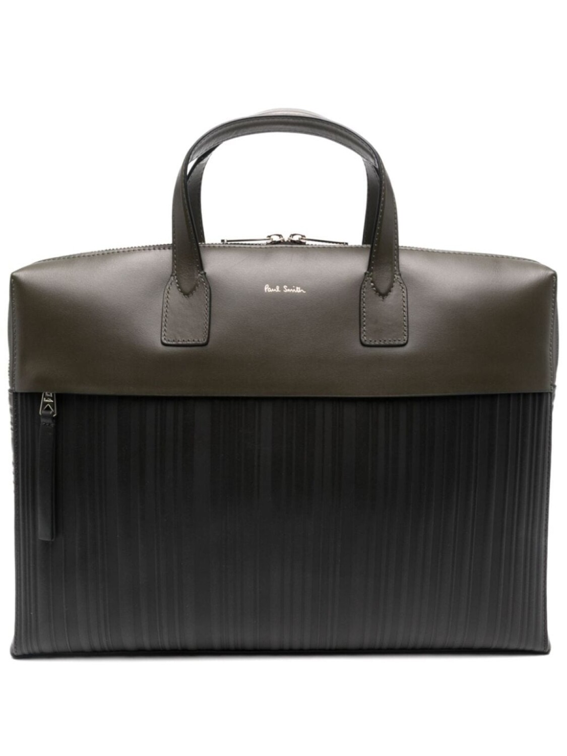 

Paul Smith портфель с тиснением Shadow Stripe, зеленый