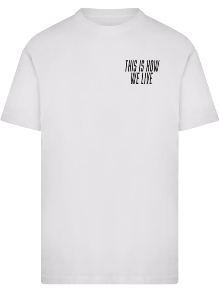 

Футболка This Is How We Live Tee белого цвета Mister Tee