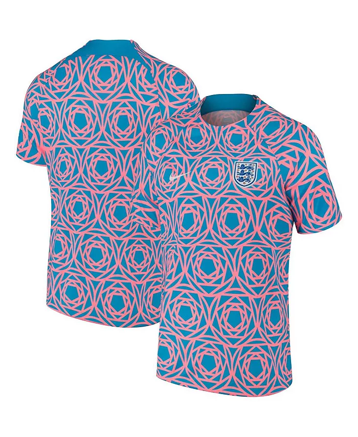 

Мужская синяя футболка England Women's National Team 2023 Academy Pro Pre-Match Top Nike