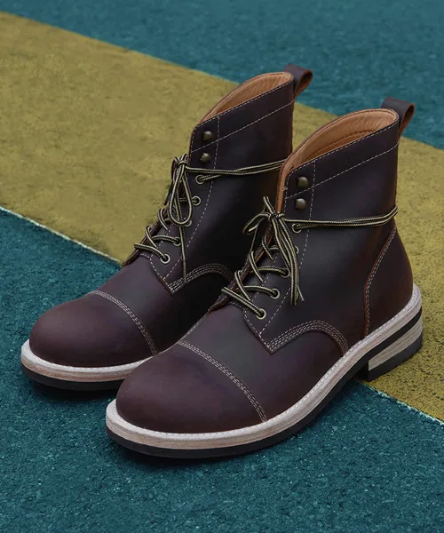 Ботинки WE THE ROAD из масляной кожи Choco Brown