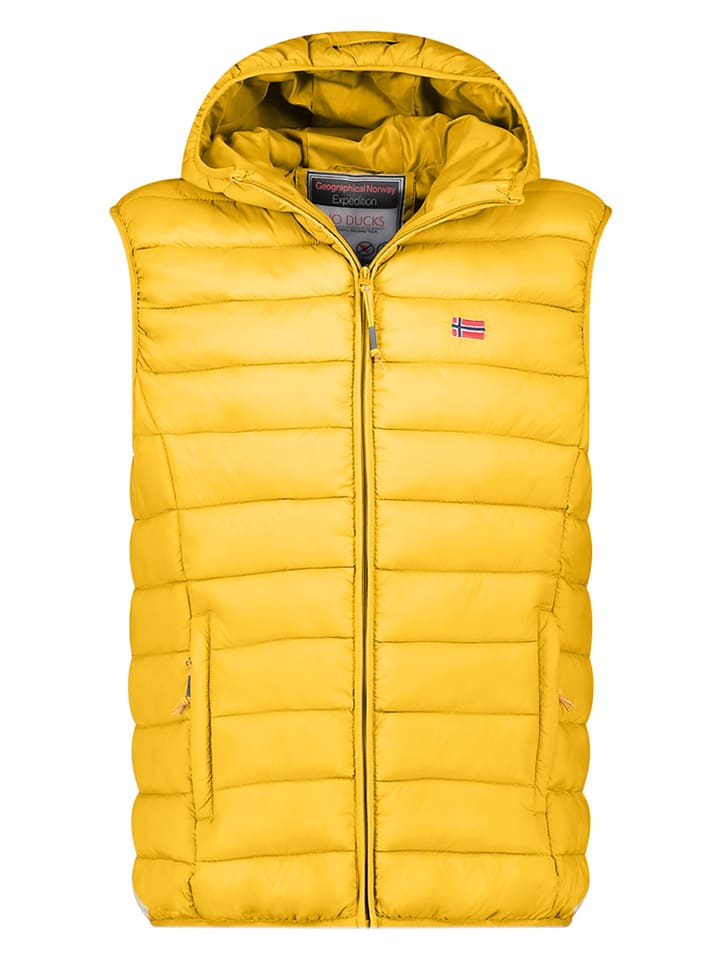 

Geographical Norway Стеганый жилет «Вамиголор» желтого цвета