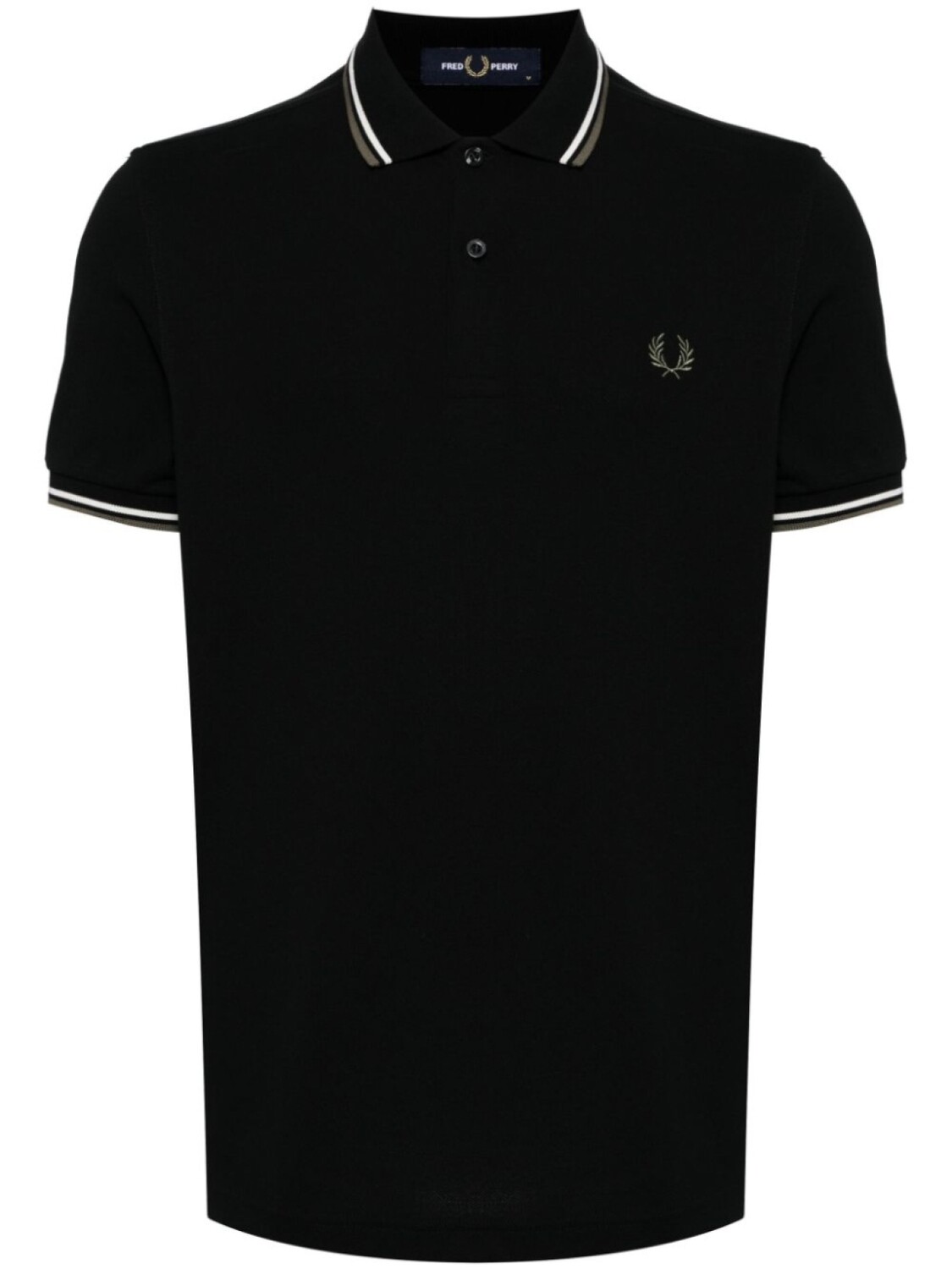 

Fred Perry рубашка поло с контрастной окантовкой, черный