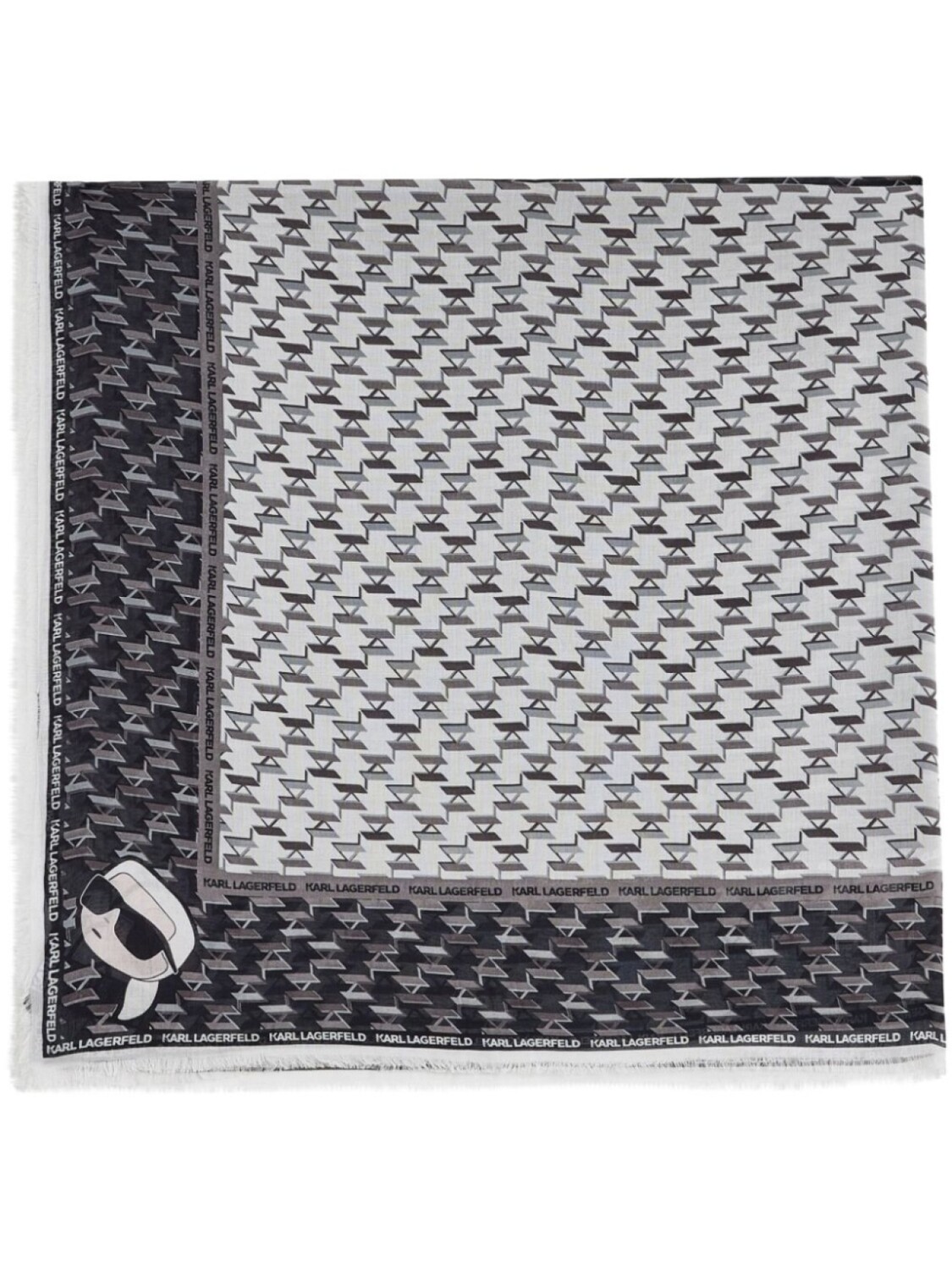

Karl Lagerfeld шарф K/Ikonic 2.0 с монограммой, черный