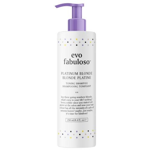 EVO Fabuloso Platinium Blonde Toning Shampoo - Шампунь, устраняющий желтые и медные оттенки 250 мл Inna marka — фото 2