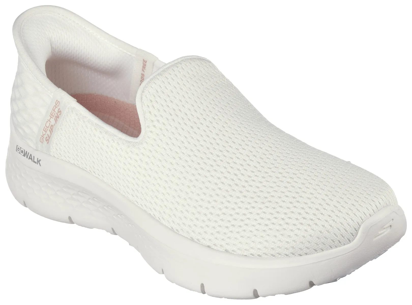Кроссовки-слипоны Skechers "GO WALK FLEX RELISH", повседневная обувь без шнуровки с функцией вставки для легкого надевания, кремовый