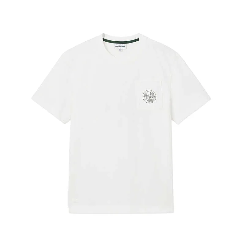 Футболка мужская Lacoste Moderate, с круглым вырезом, 031/черный — фото 4