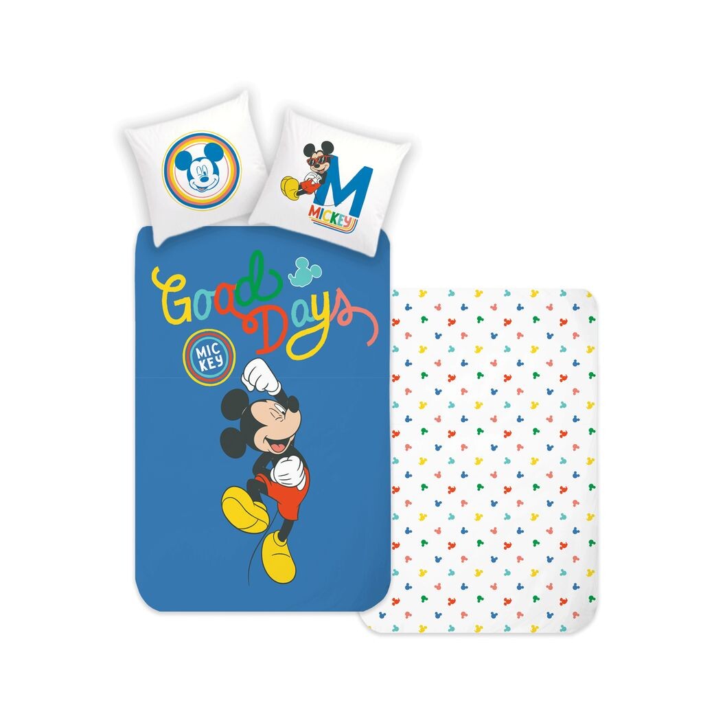 

Disney Home Микки Маус детский двусторонний комплект постельного белья 100% хлопок 135х200 см наволочки 80х80 см Zorluteks Tekstil Ticaret ve Sanayi A.S, мультиколор