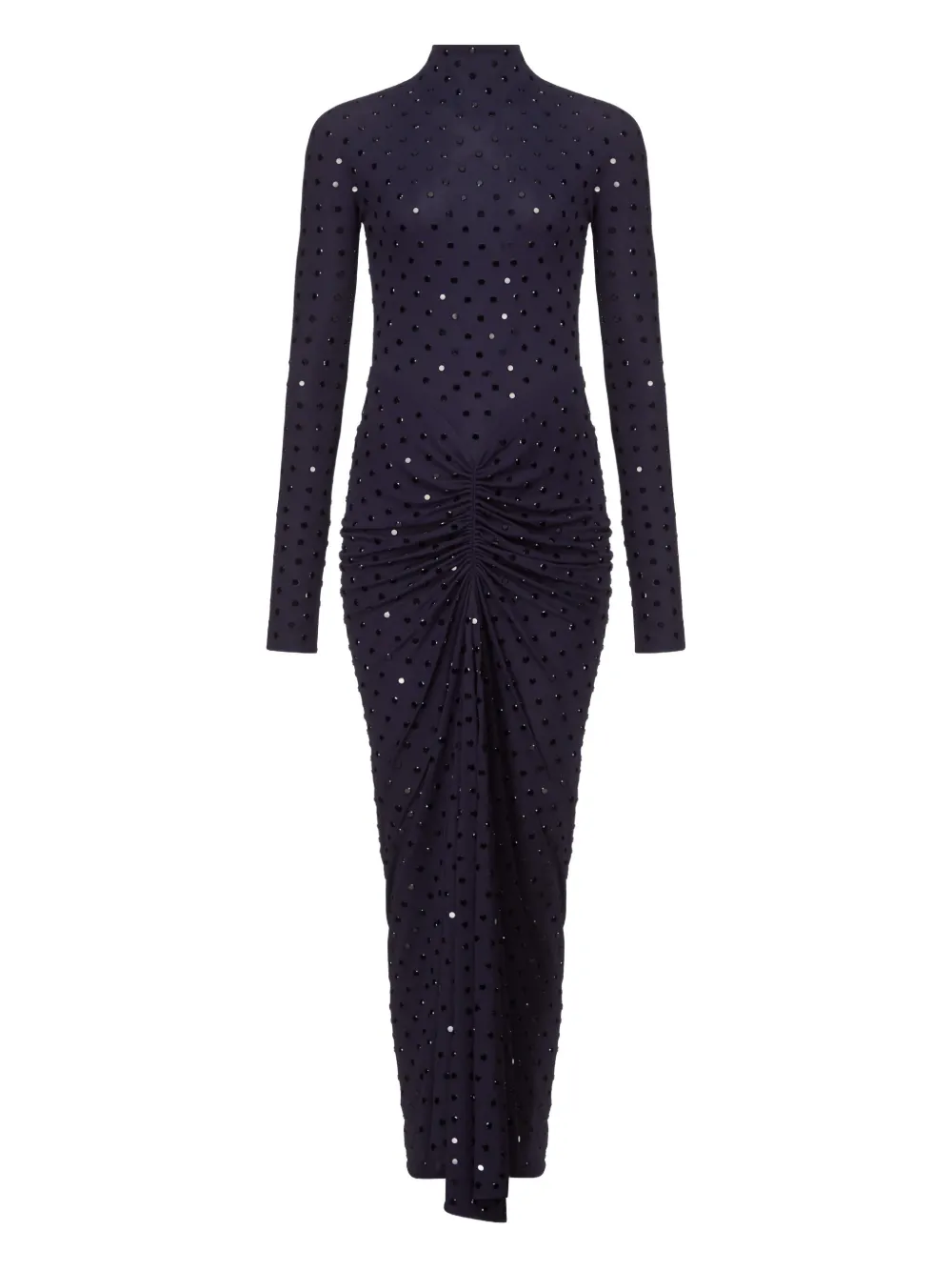 

Драпированное платье макси с заклепками Alaïa, фиолетовый