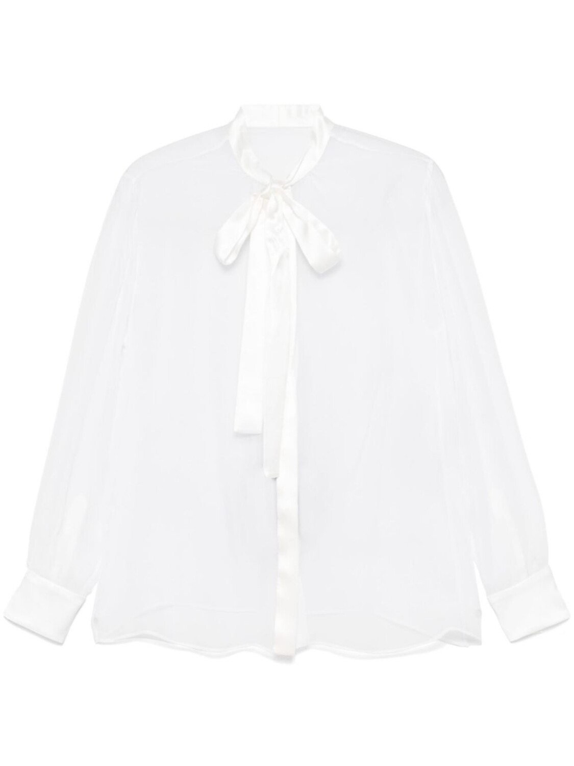 

Шифоновая рубашка с бантом Dolce & Gabbana, белый