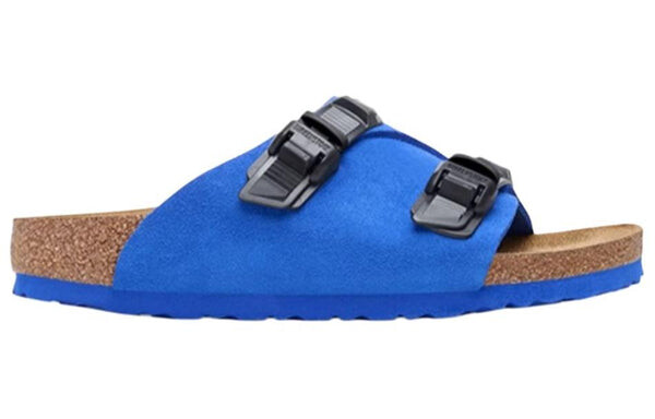 Тапочки zrich tech suede leather narrow fit sandals 'blue' Birkenstock, мультиколор — фото 2
