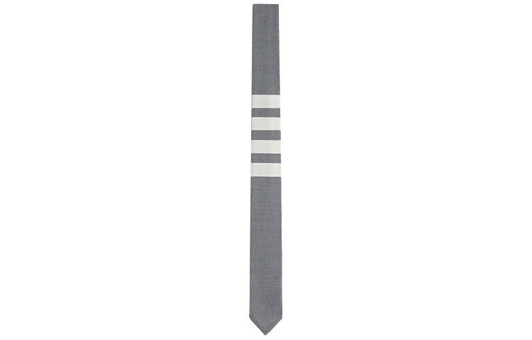 

THOM BROWNE Четырехполосный галлет с простым переплетением, Medium Gray