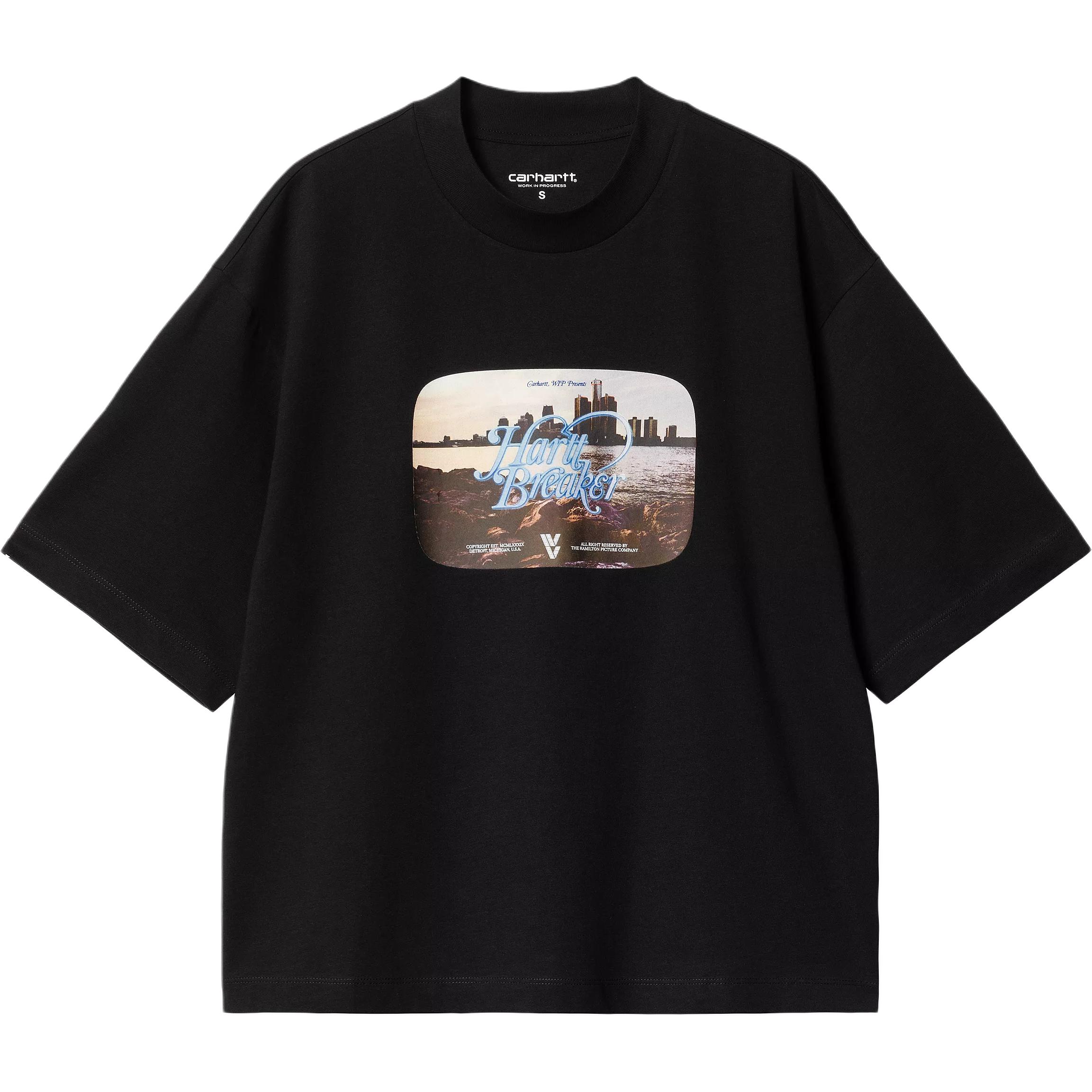 

Carhartt WIP Женская футболка W' S/S Black, Черный, Carhartt WIP Женская футболка W' S/S Black