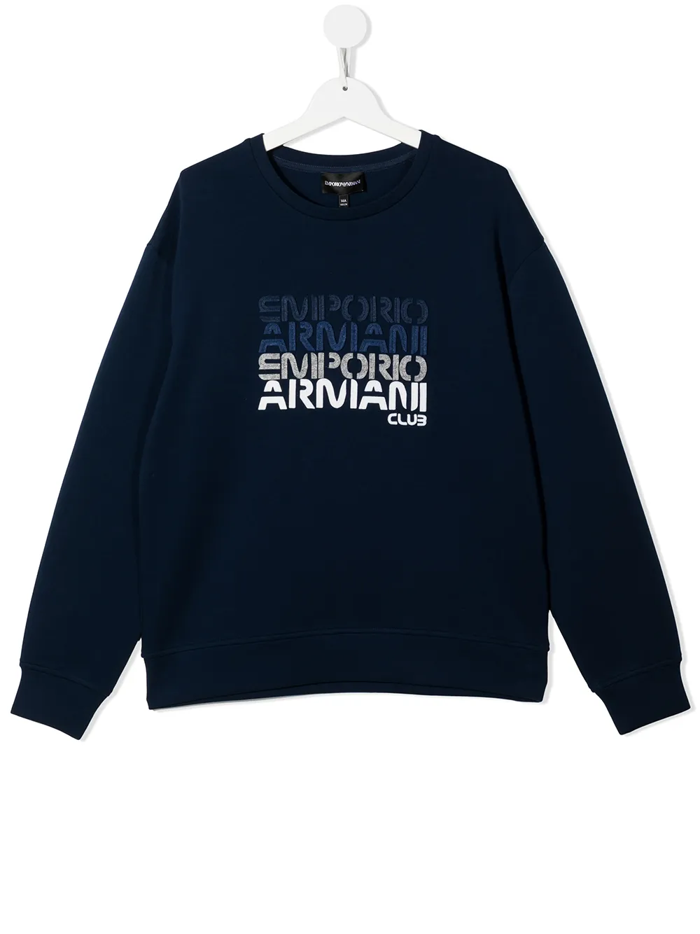 

Толстовка с логотипом Emporio Armani Kids, синий