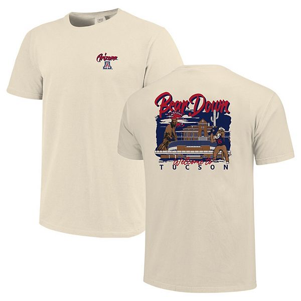 

Мужская футболка Arizona Wildcats Comfort Colors с ручной росписью Image One