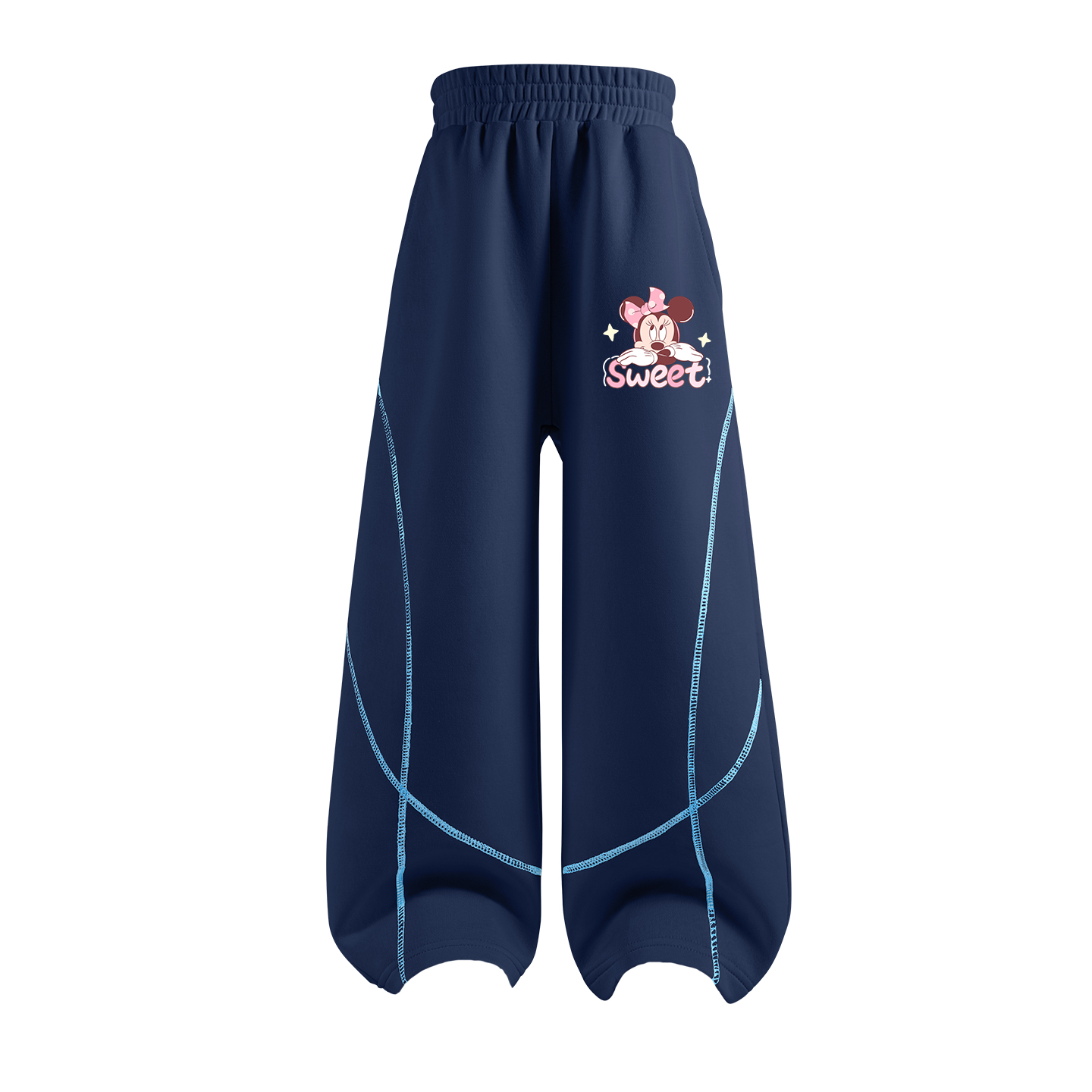 

Детские вязаные спортивные штаны Disney, delorine k темно-синий
