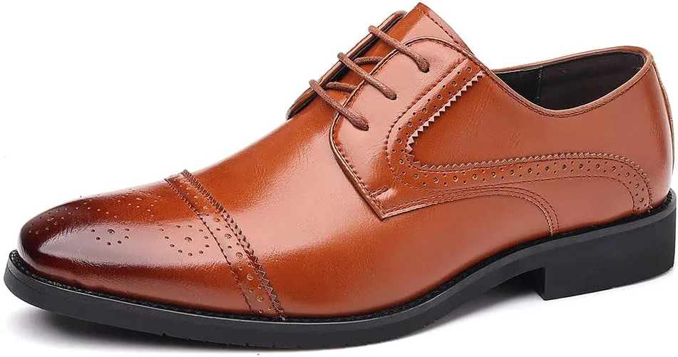 

Мужские оксфорды Santimon Semi-Brogue из кожи с крыловидным носком для официальных мероприятий
