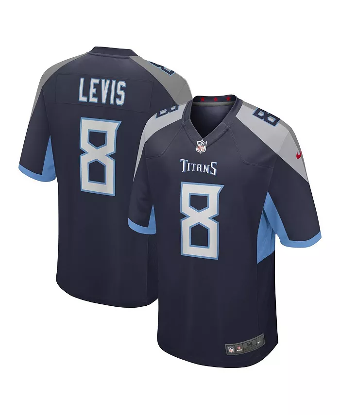 

Мужская игровая футболка Will Levis Navy Tennessee Titans Nike