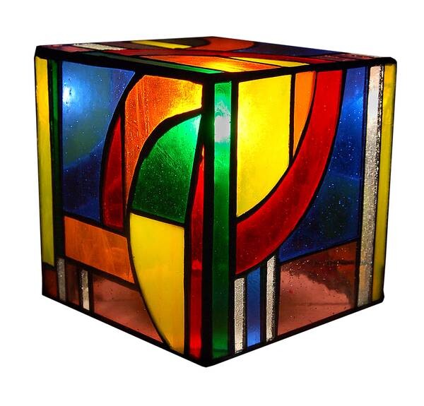 

Настольная лампа ADM Home Collection Nachttischlampe Kubus Kandinsky, разноцветный