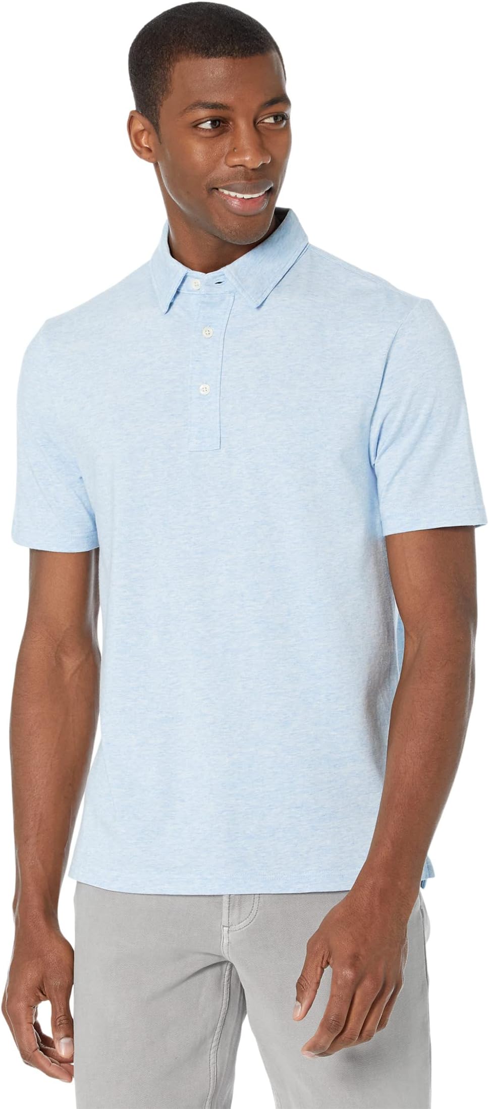 

Футболка Faherty Movement Short Sleeve Polo, цвет Cardiff Blue Heather 1