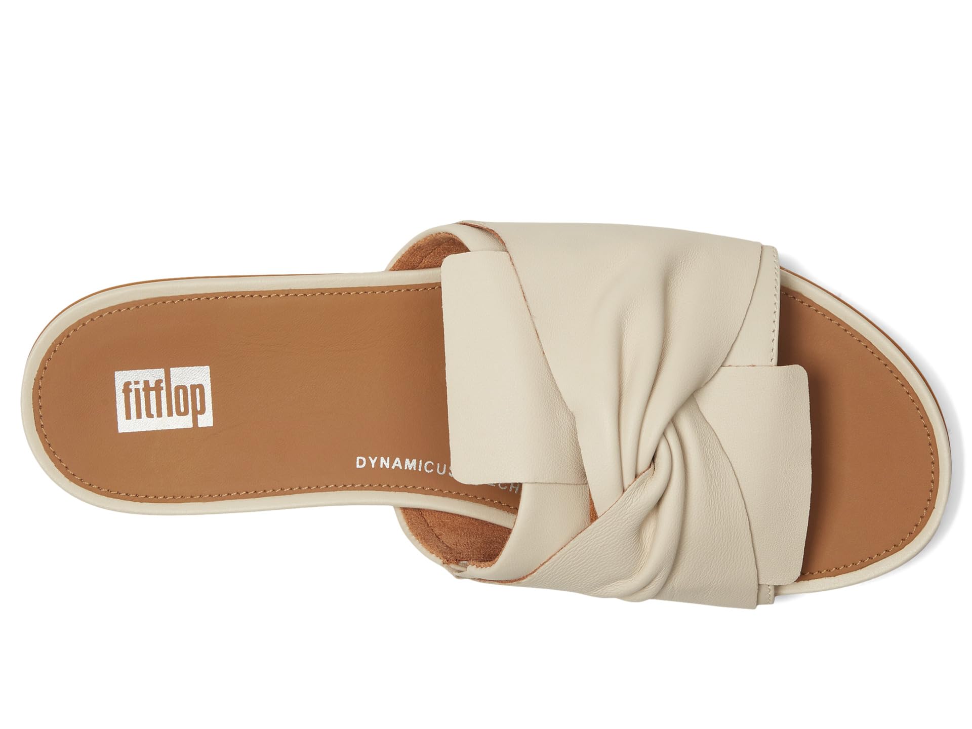 Сандалии FitFlop Gracie Soft-Twist Leather Slides, цвет Paris Beige — фото 2