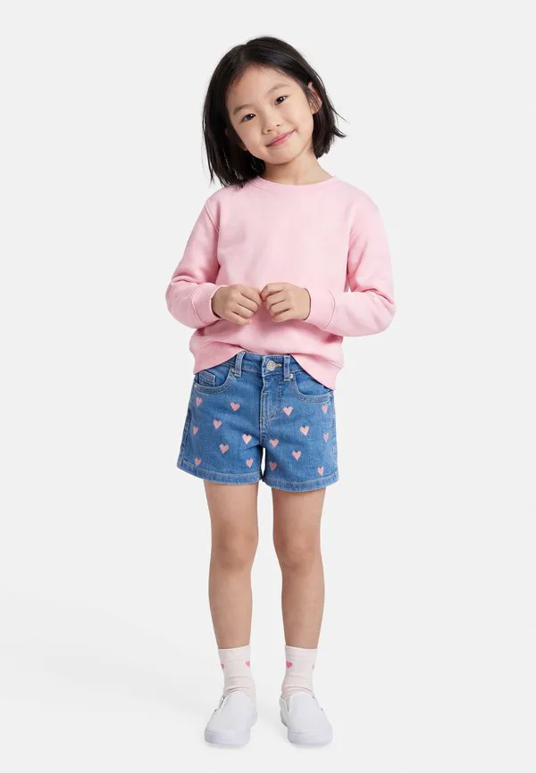 Джинсовые шорты kmgjuicy heart Only Mini, Light Medium Blue Denim