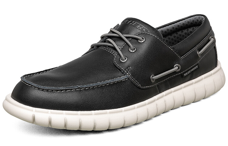 Мужские повседневные мужские низкие черные Skechers — фото 3