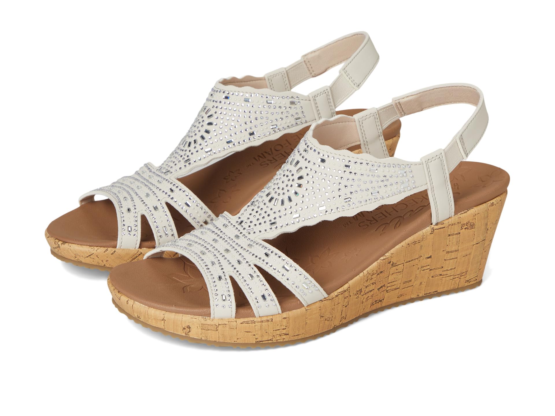 Туфли SKECHERS Beverlee - Dazzling Charm, Off White
