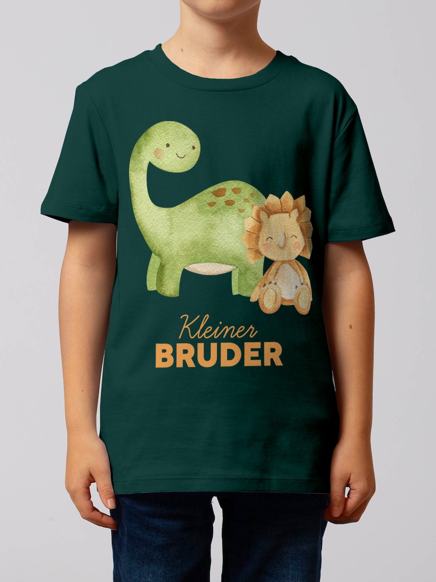 Рубашка watabout.kids Dinosaurier 06 Kleiner Bruder, светло-зеленый/темно-зеленый — фото 3