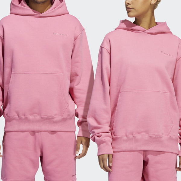 Толстовка Adidas originals x Pharrell Williams Crossover Loose Solid Color Pink, розовый — фото 3