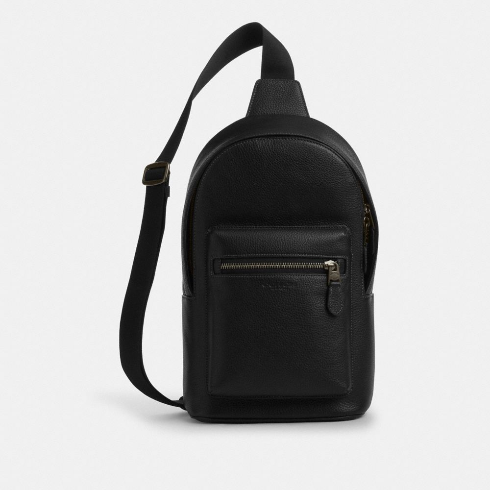 

Сумка Coach West Pack, серый/черный