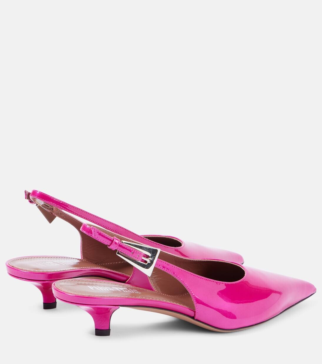 Туфли-лодочки Jessica из лакированной кожи с открытой пяткой Paris Texas, цвет fuchsia — фото 3