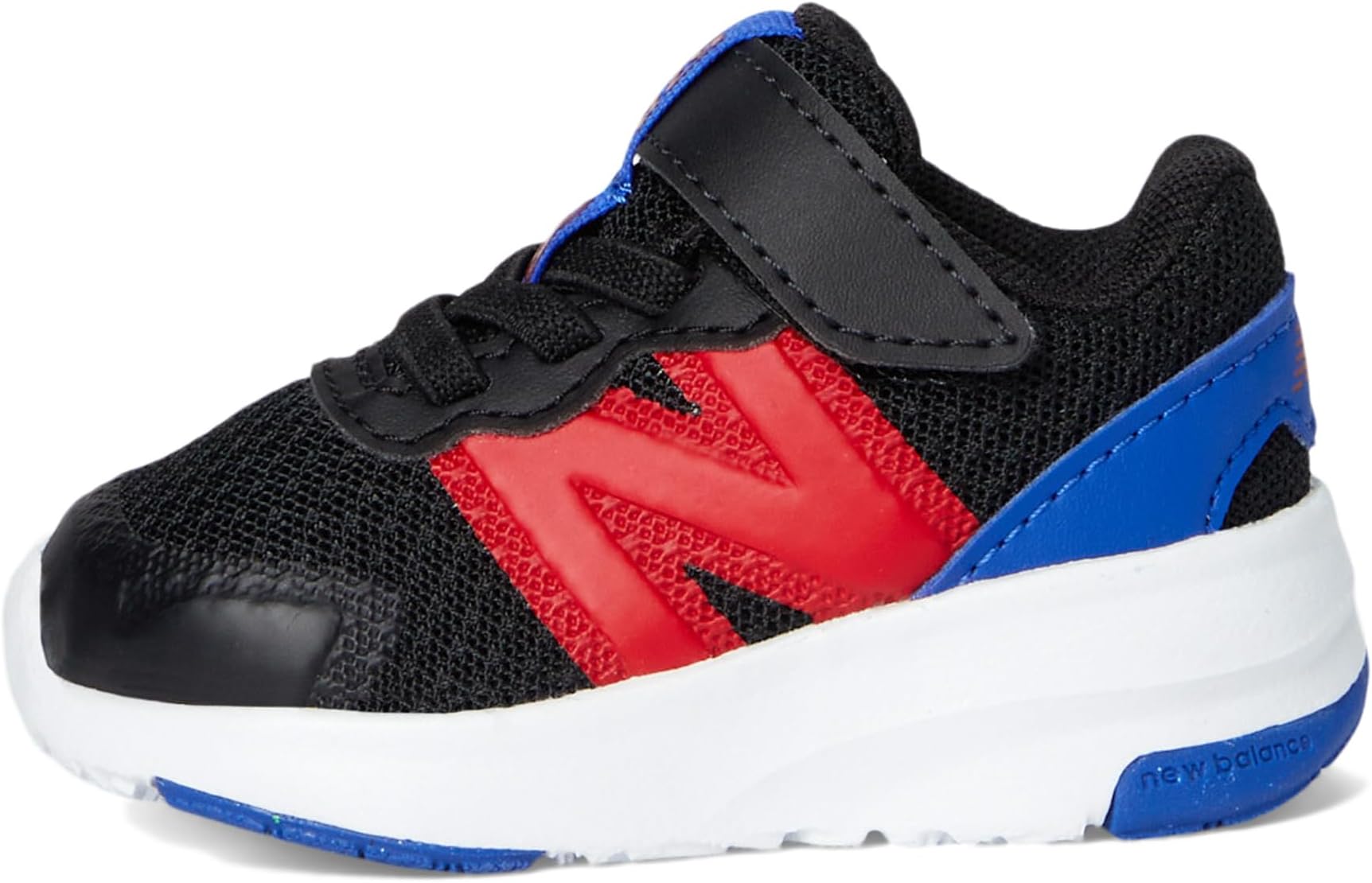 Кроссовки New Balance Kids  578v1 Bungee Lace with Top Strap, Black/Team Red/Team Royal — фото 4