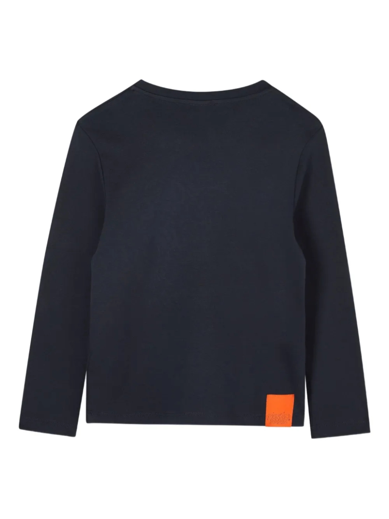 Футболка с длинными рукавами и цветочным принтом Kenzo Kids, синий — фото 2