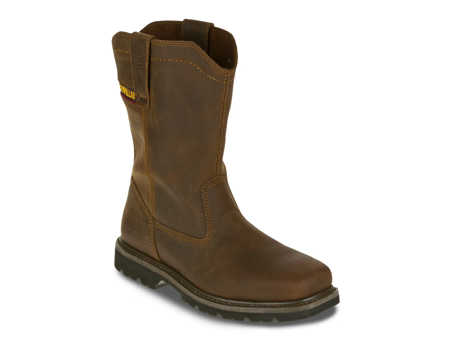 

Сапоги Wellston Steel Toe Work Boot Caterpillar, темно-коричневый