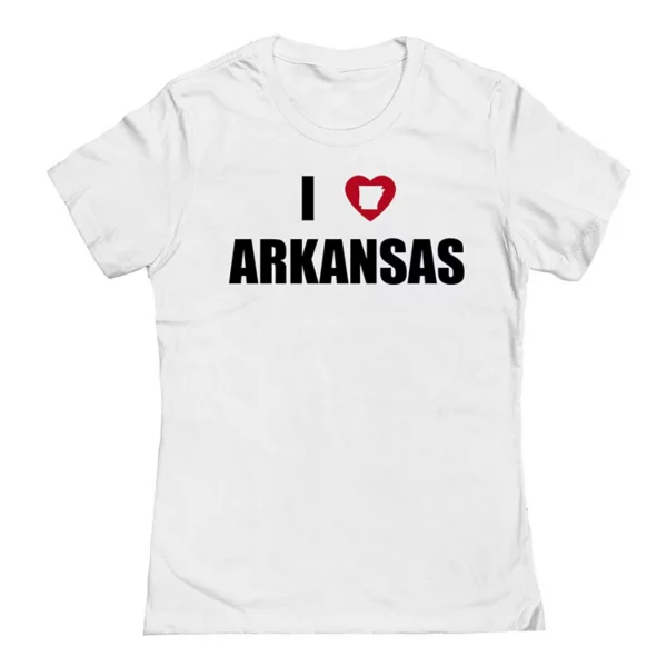 

Футболка Junior'S i Heart Arkansas с рисунком Unbranded, белый