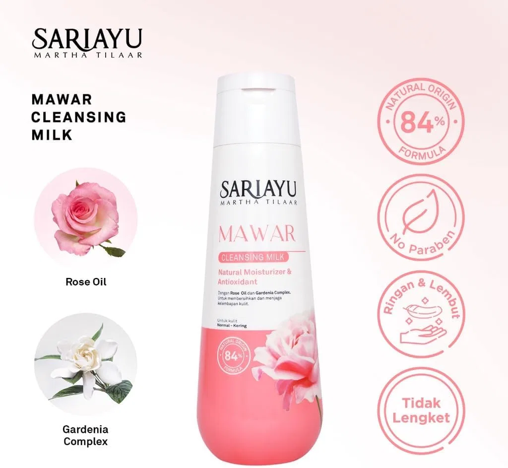 Молочко для умывания — Молочко очищающее Mawar Rose, 150 мл — фото 2
