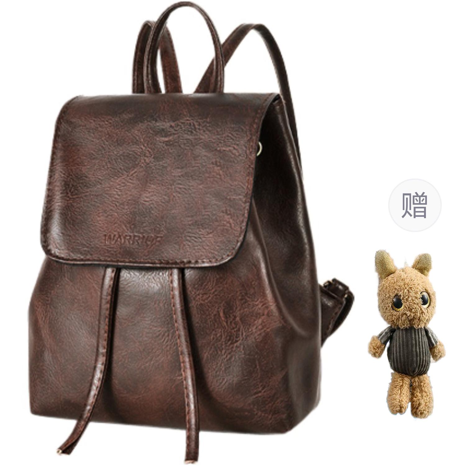 

Рюкзак из спилка Cow для женщин, цвет Coffee WARRIOR, coffee with charm